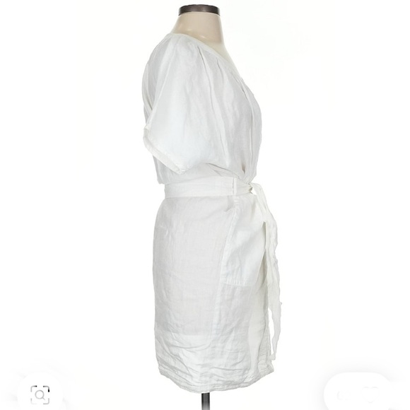 Weekend Max Mara White Mini Linen Dress - Picture 3 of 6
